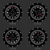 Aircraft Instrument Flight Control Panel Clever Clock Frame Aviation Compass Direction Modern Design Art Timepiece Table Clock 5
