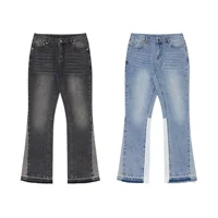 Jean vintage JBP pour homme, coupe droite, jambe large, pantalon long décontracté, streetwear, en denim de coton, taille mi-haute, fermeture éclair 5