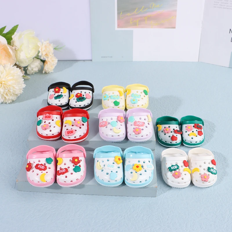 

Dolls Shoes Cute Mini Hole Sandals Mixed Color Beach Shoes Doll Accessories Doll Dress Up Toys