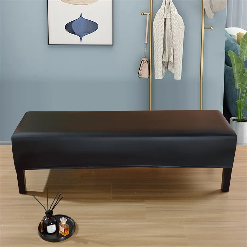 PU leather waterproof bench chair cover,funiture protector,slipcovers for bench 5