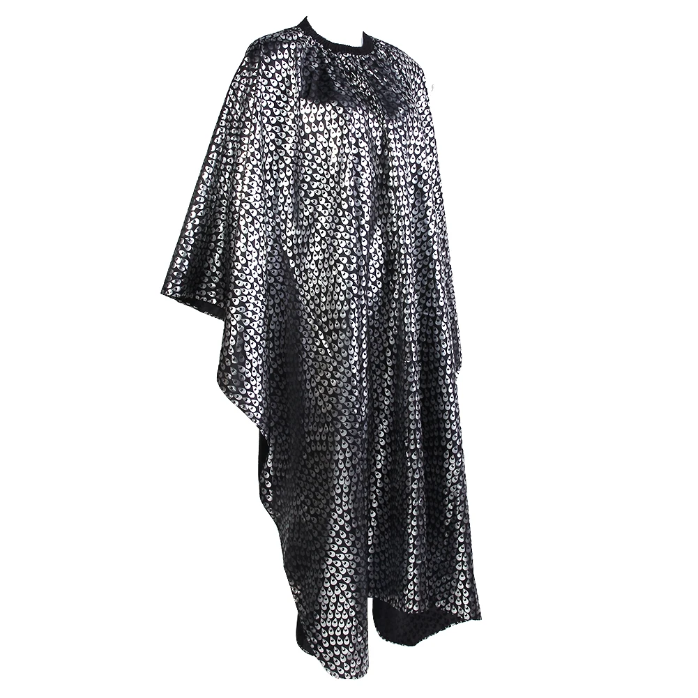 Hair Cut Cover Cloth Feather Pattern Waterproof Hairdresser Cape 2