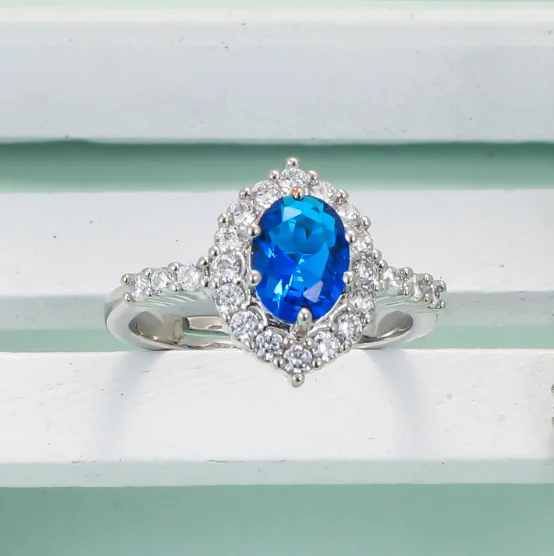 Large Blue Sapphire Eternity Band – Lindsey Leigh Jewelry