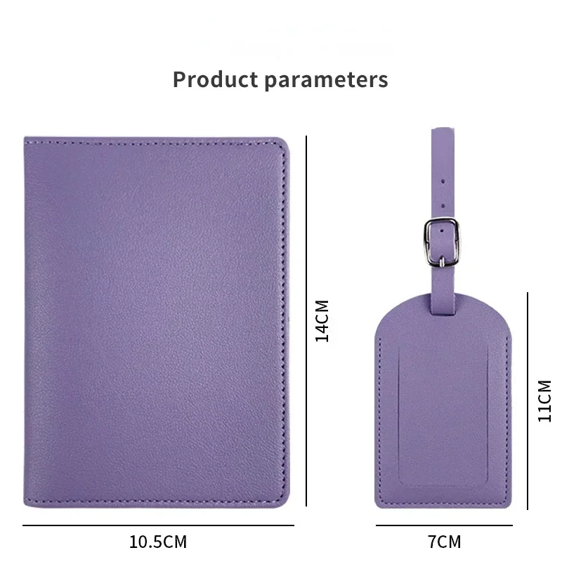 Deluxe Travel Passport Cover & Luggage Tag Set – Elegant Accessories for Weddings, Parties, and Business Gifts