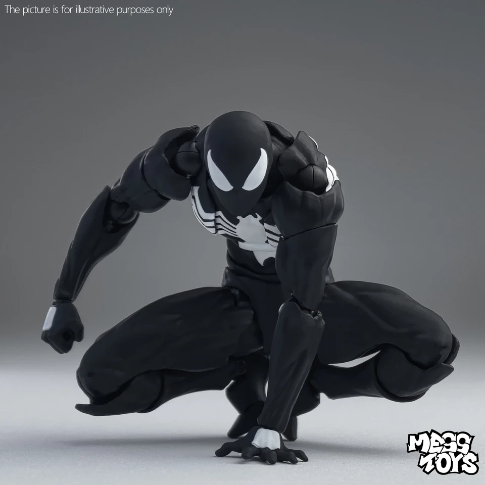 新しい MessToys スパイダーマンフィギュア CT おもちゃ黒赤