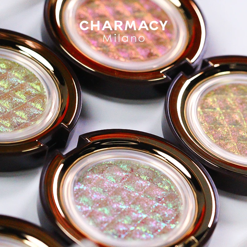 CHARMACY Duochrome Highlight Shiny Chameleon Eyeshadow Waterproof Longstay Eye Shadow Multichrome Eyeshadows Glitter |