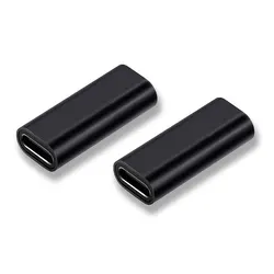Dual USB C 3.1 Female Coupler Adapter for Seamless Type C Cable Connection (2pcs)