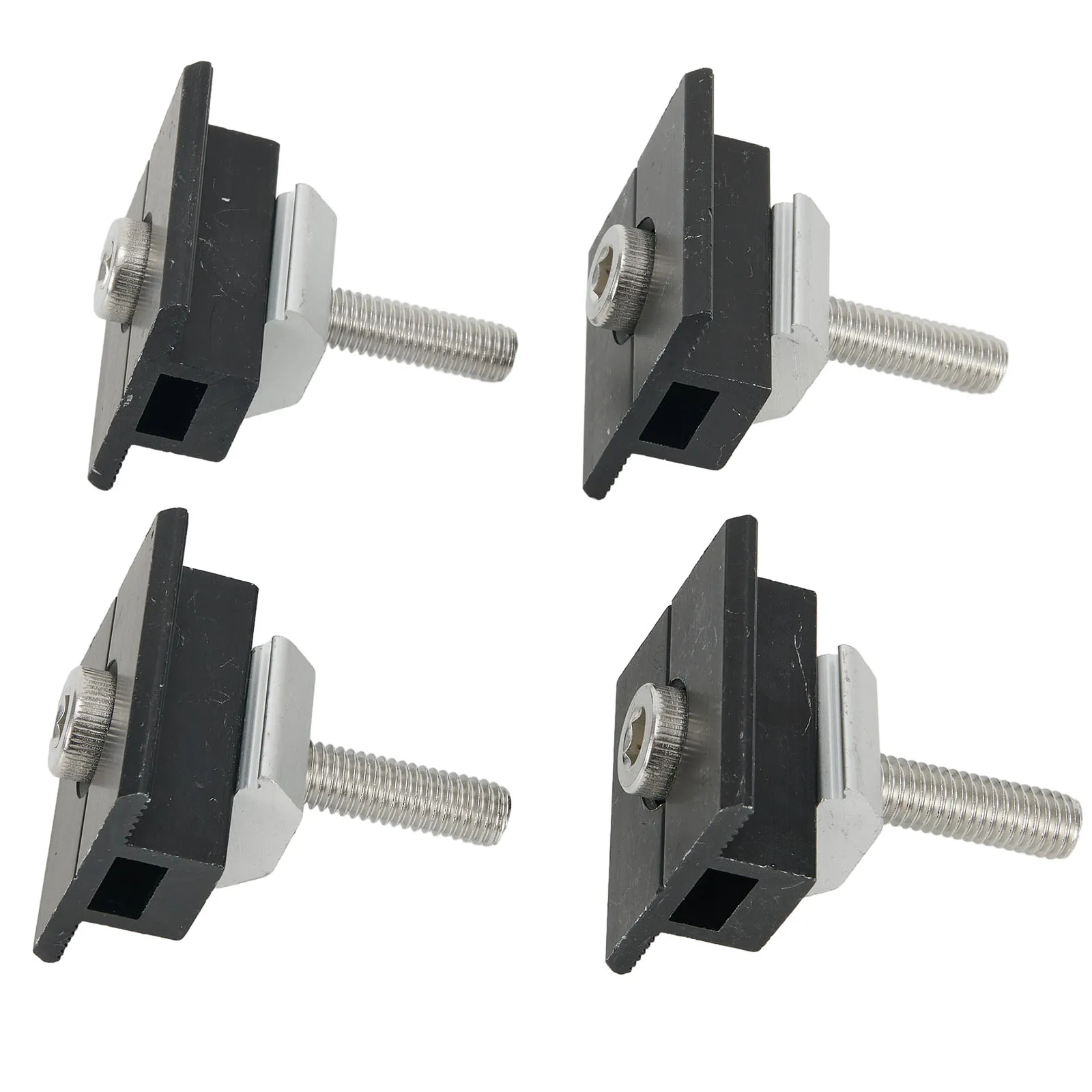 

4/10pcs Solar Module Holder End Clamp Medium Clamps For 30-35mm Solar Panel Bracket Mounting Pv Photovoltaic Support Clamp
