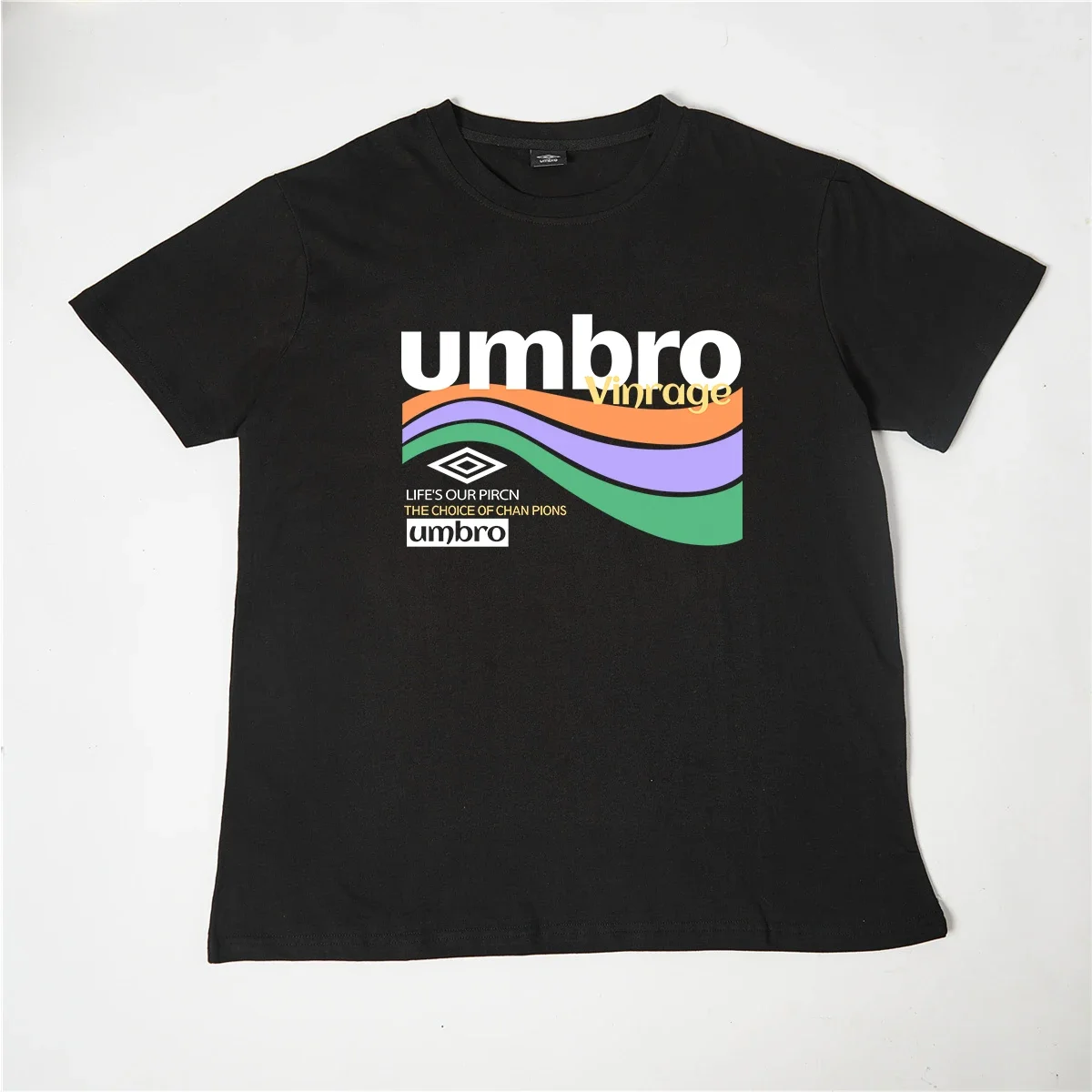 

2024 Umbro Summer Casual Simple Fashion printed Short sleeve Men's loose crew neck T-shirt Women's casual printed T-shirt S-2XL