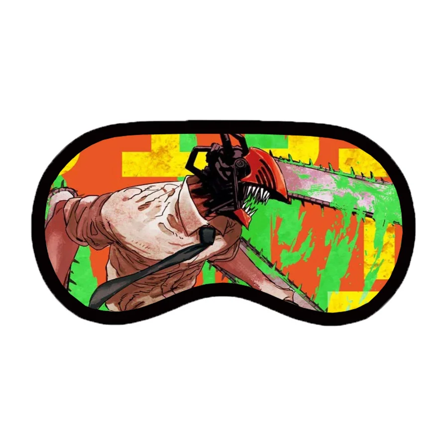 

Cartoon anime Chainsaw Man Patch Unisex Sleep Blindfold Casual Eyes Mask Eyepatch Teenager Cute eyes mask