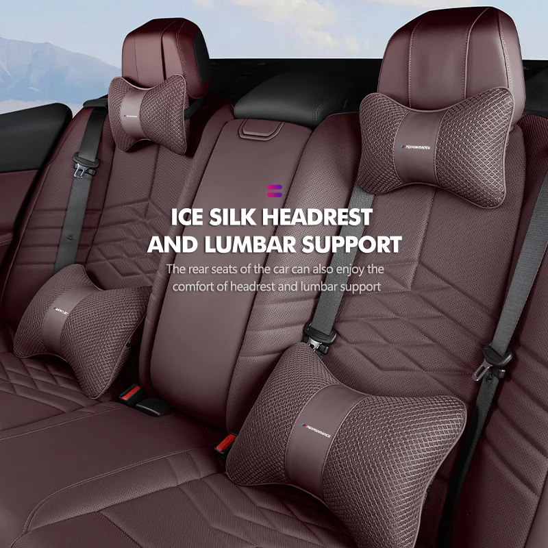 Car Seat Headrest Waist Support Protector Cushion Accessories For BMW E93 F10 F20 F30 F40 F15 F25 F26 F31 F49 F86 M3 M5 X3
