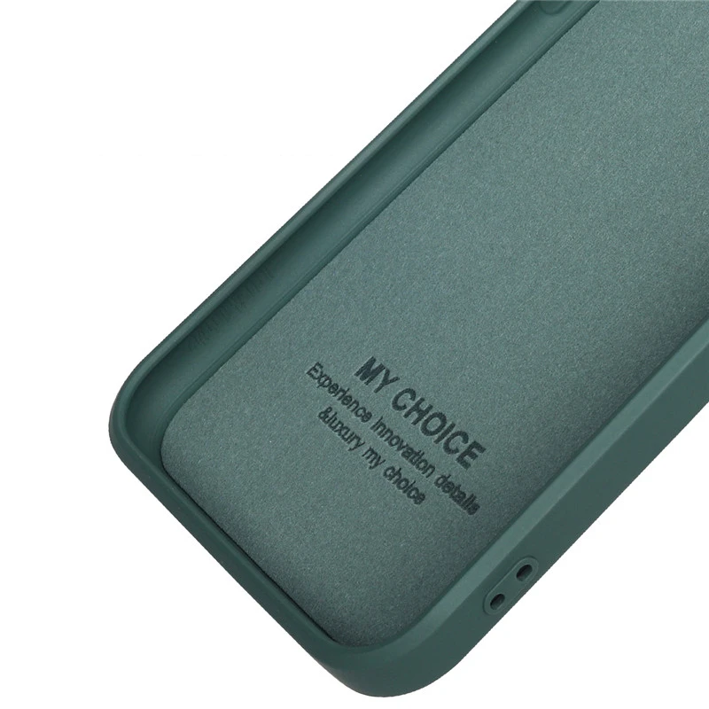 Premium Liquid Silicone Protective Case with Camera Guard and Straight Edge Design