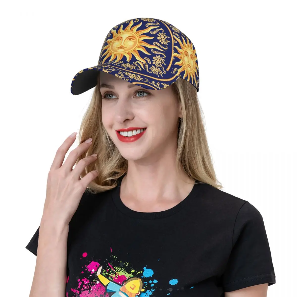 Golf hat men Baseball Cap Sports Baroque Sun Face Casual Snapback Hat Fashion Outdoor Hip Hop Hats For Men Women Unisex