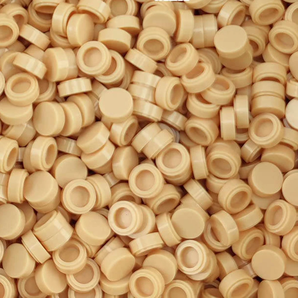 62 Color Set of 200 Round Flat Tile Building Blocks for DIY Pixel Art and Mosaics
