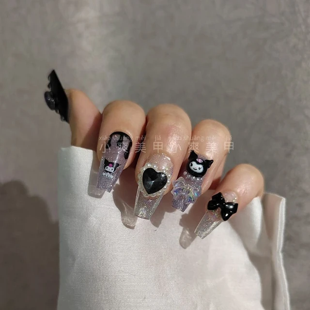 Cute My Melody Kuromi Hello Kitty Cinnamoroll Nail Art Stickers Decals  Transfers