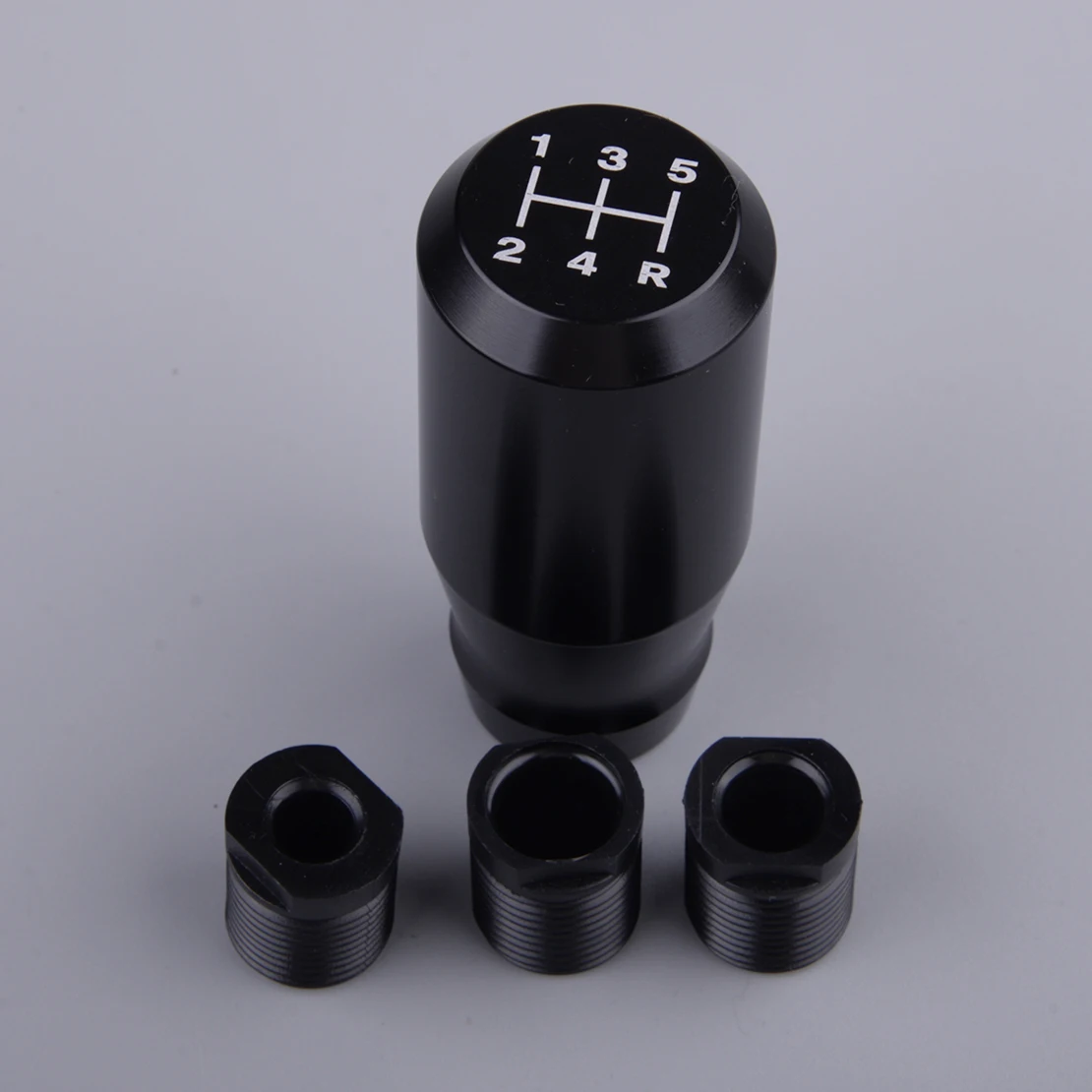 

5-скоростная автомобильная ручка переключения передач, ручка переключения передач, Рычажная головка с 3 черными адаптерами