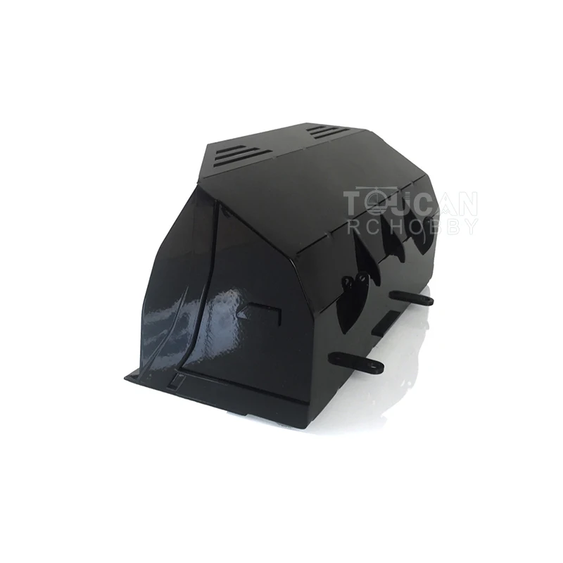 No Teeth Bucket Full Metal Painted for 1/14 XDRC Metal Hydraulic RC Loader Remote Control Model Flat DIY Parts 4