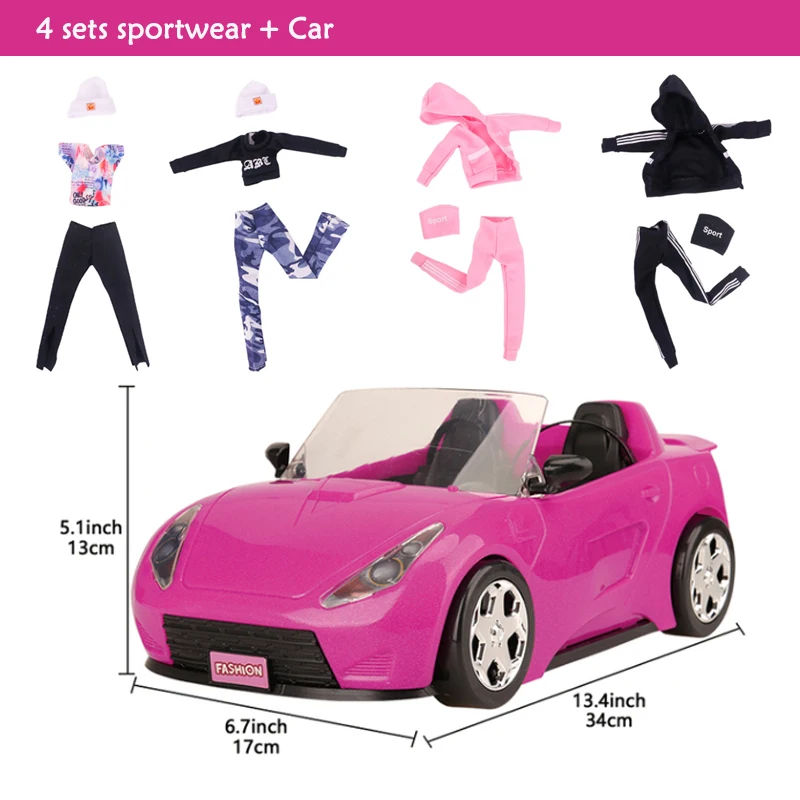 https://ae01.alicdn.com/kf/Sbe08d4dee648472e8e3f94ae0ffad08eV/56pcs-Set-Cool-2-Seater-Vehicle-Pink-Car-with-Stylish-Travel-Clothes-and-Accessories-for-Barbie.jpg