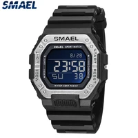 SMAEL 8059 Leisure Sports Student Couple Watch Men's Cool 50m Waterproof Night Light Outdoor Electronic Watch 1