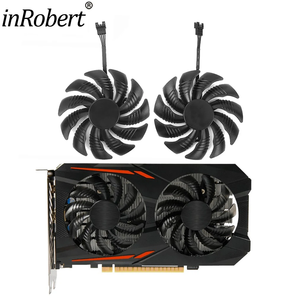 para Gigabyte Geforce Gtx 1050 g1 1060 Aorus Radeon rx 580 570 470 480 Gtx960 Pld09210s12hh 88 mm Placa Gráfica Ventilador de Refrigeração