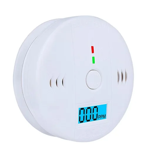 CO PPM 감지기 경고 사이렌 경보 일산화탄소 감지기 85dB 사운드 LCD 표시기, 안전 센서 홈 보안 보호 7
