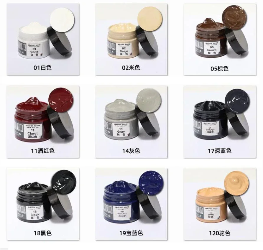 Leather Recoloring Balm Leather Repair Kit for Shoes Furniture Dye Recolor Renew Repair Restore Aged Faded Cracked