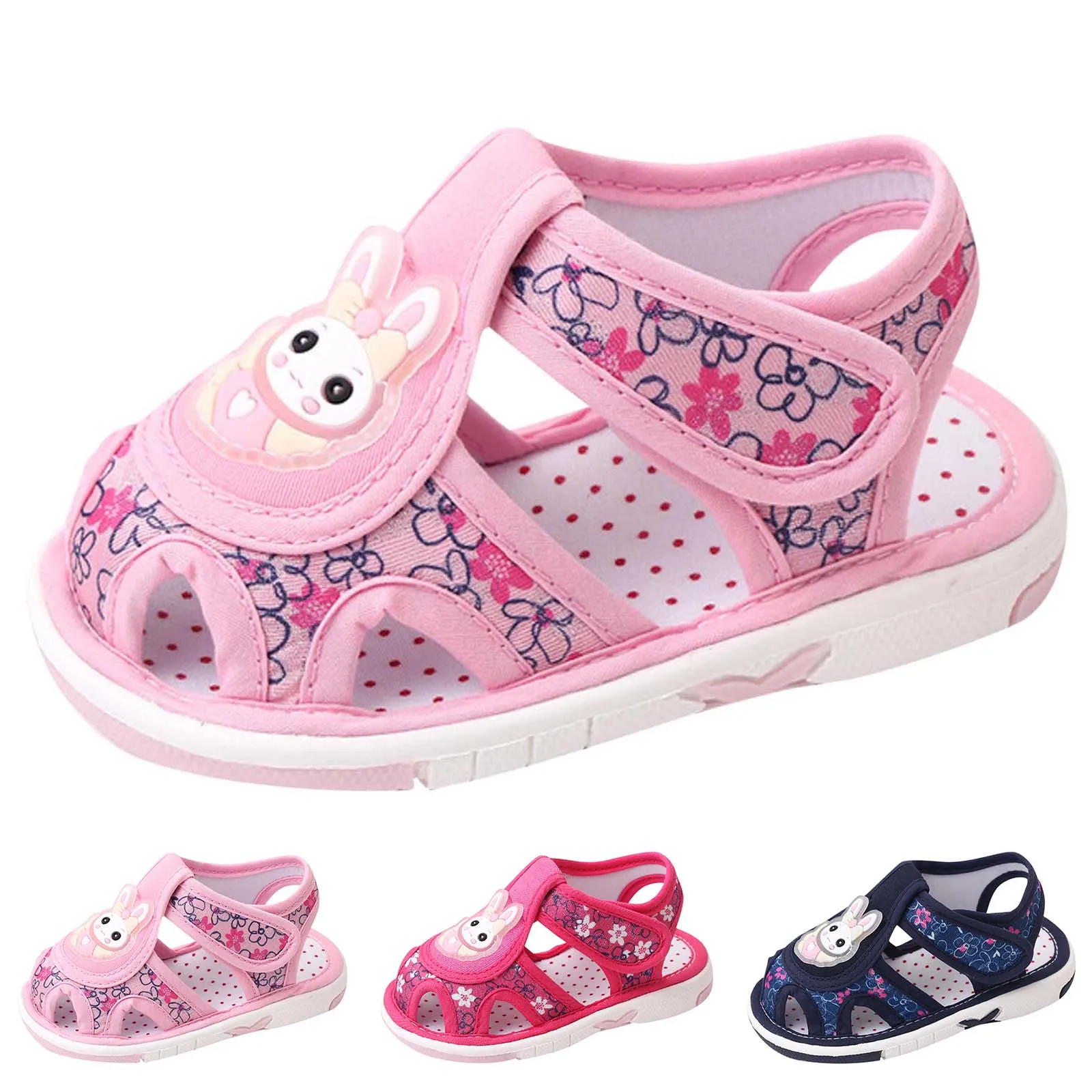 

Summer Children Infant Walking Shoes Girls Sandals Flat Sole Non Slip Lightweight Hollow Breathable Toddler Girls Beach Sandal