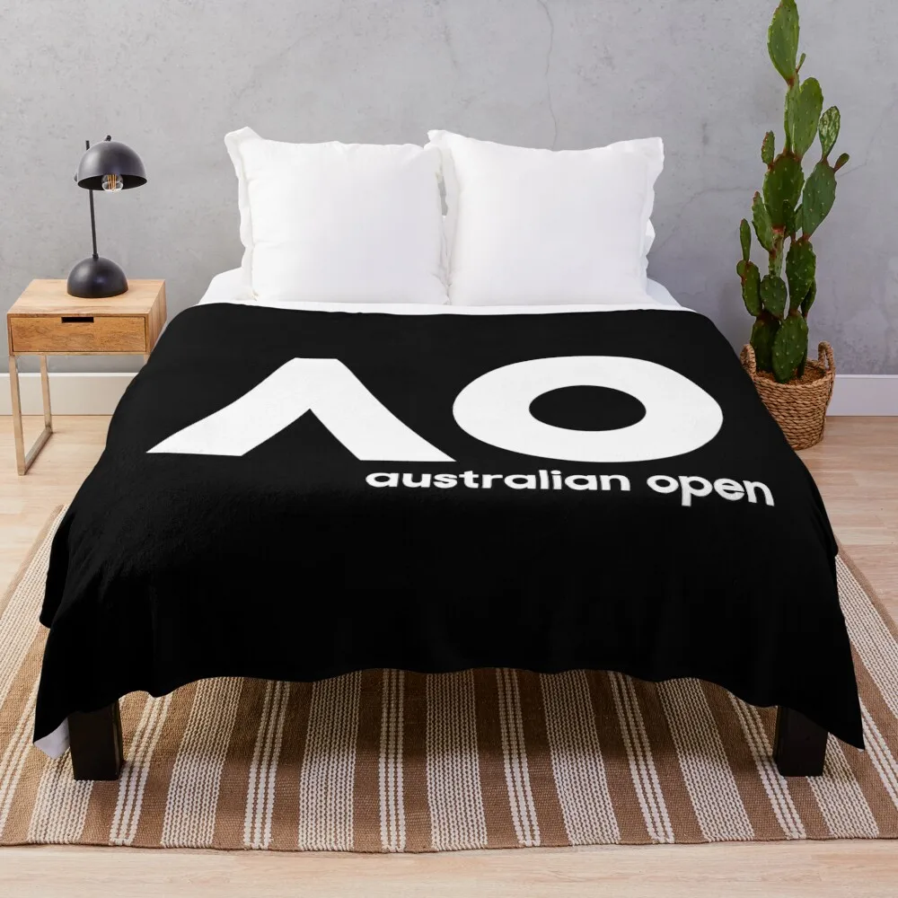 

Australian Open AO Throw Blanket Flannel Fabric Weighted manga Polar Furry Blankets