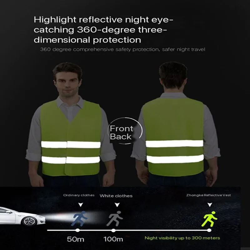 Vehicle Traffic Environmental Sanitation Reflective Clothing Vehicle Inspection Safety Vest