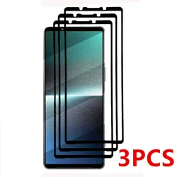 3 - Pack Premium Tempered Glass Screen Protectors - Front Glass Film, 9H Hardness - Xperia 1 III
