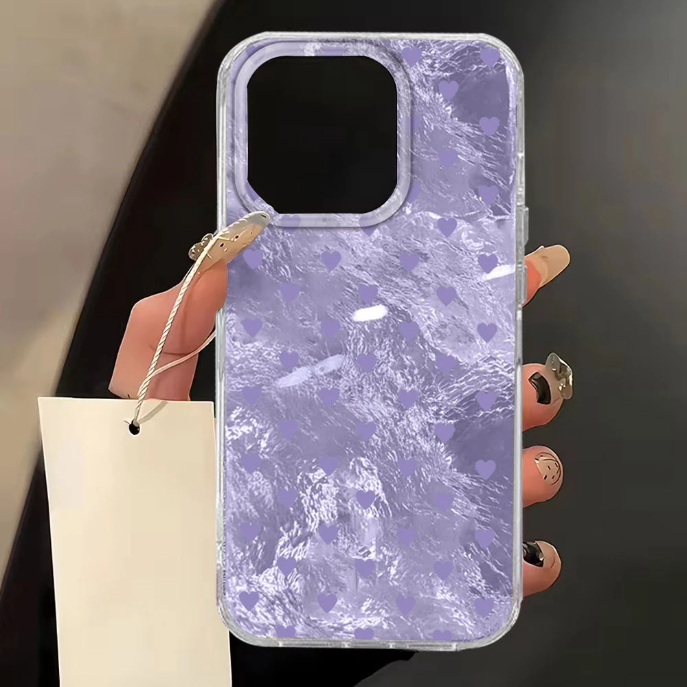 Vibrant Black Love Heart Design Phone Case Cover