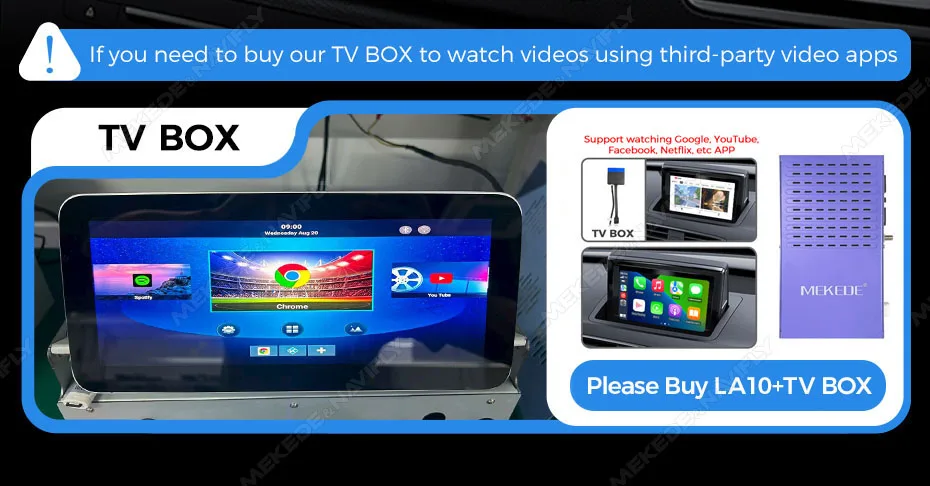 MEKEDE Original Bildschirm-Decoder-Box Android Auto Carplay für Audi A4 A5 Q5 A1 Q3 2008 - 2018 MMI 2G 360 ° Panorama BT WIFI GPS DSP – Detail 5