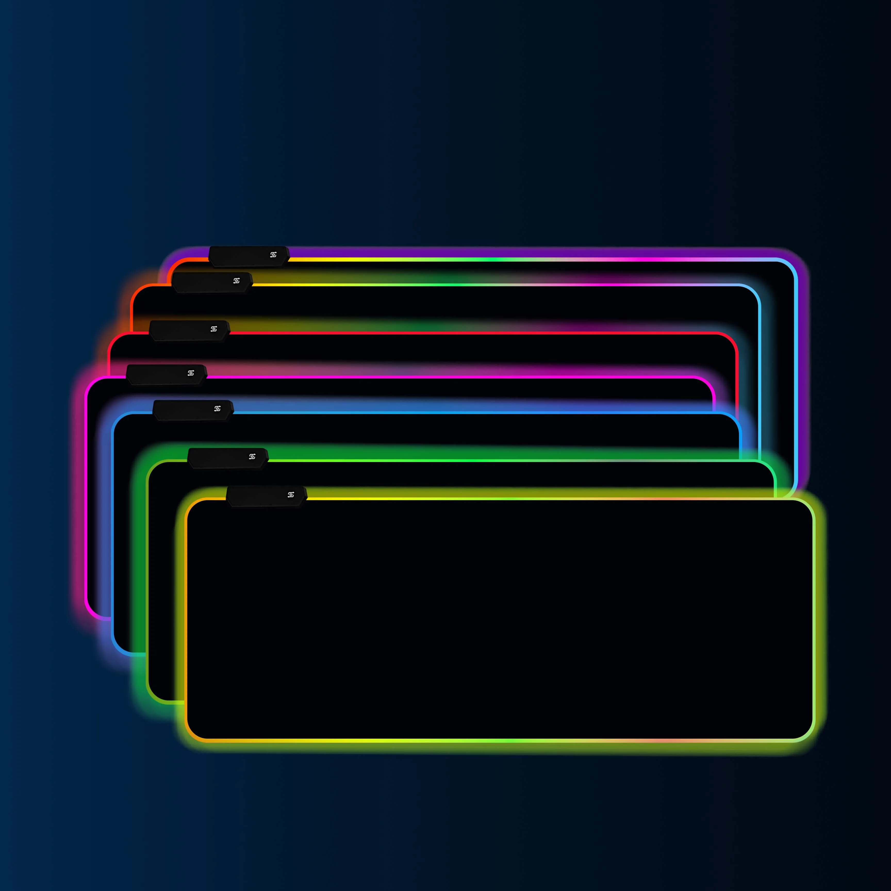 LED Light Mouse Pad RGB Keyboard Protector Case Table Pad Color Surface Mouse Waterproof Multi Size Computer Gamer