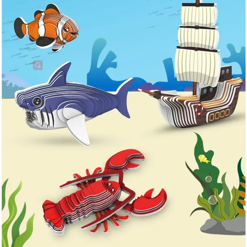 Jurassic World Dinosaur 3D Educational Paper Puzzle