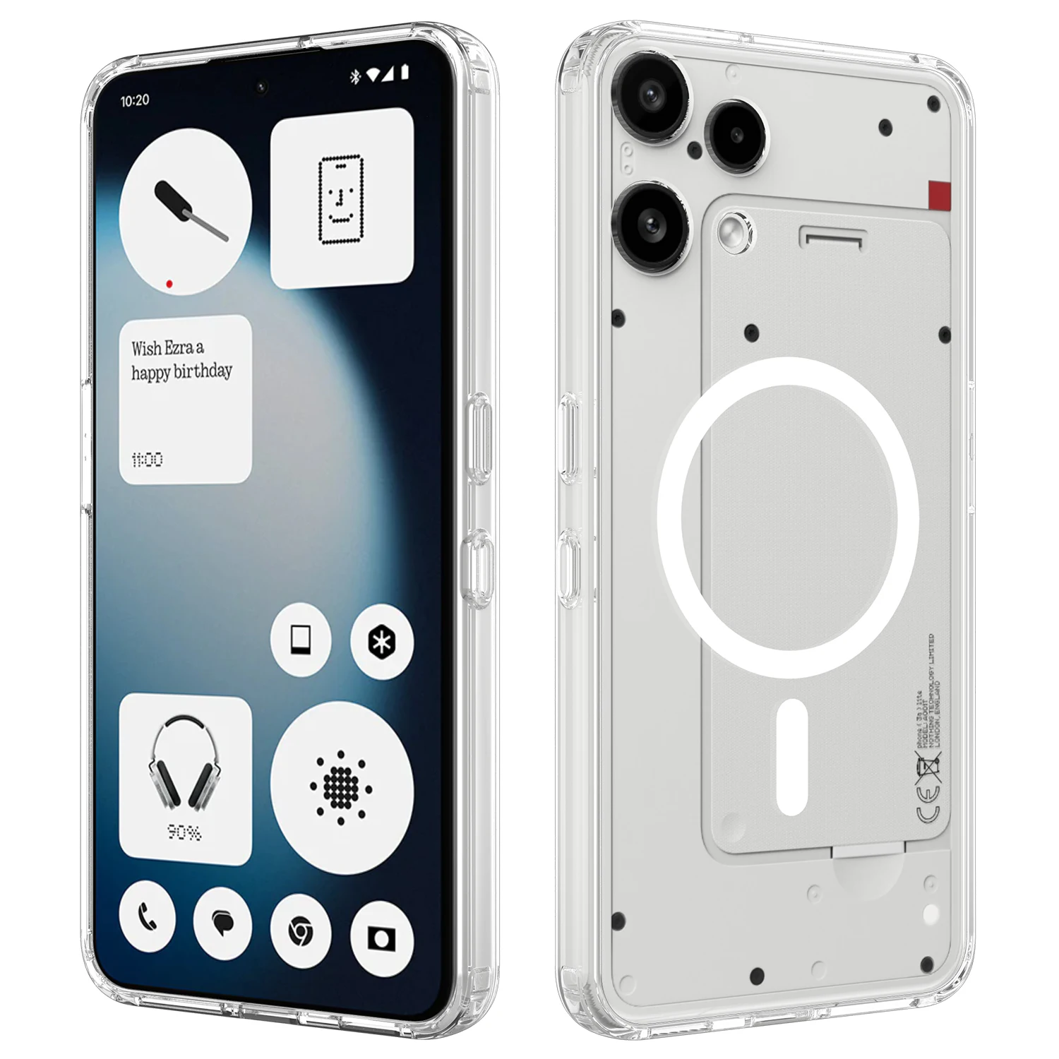 Magnetic Acrylic Transparent Scratch-Proof Hard Cover Case
