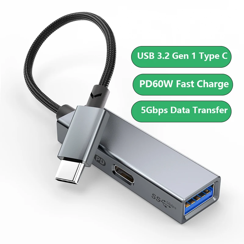 2 in 1 Type C OTG Cable USB C to USB A 3.0 Charge Data Converter HUB Adapter For External U Disk Mouse iPhone 15 Series