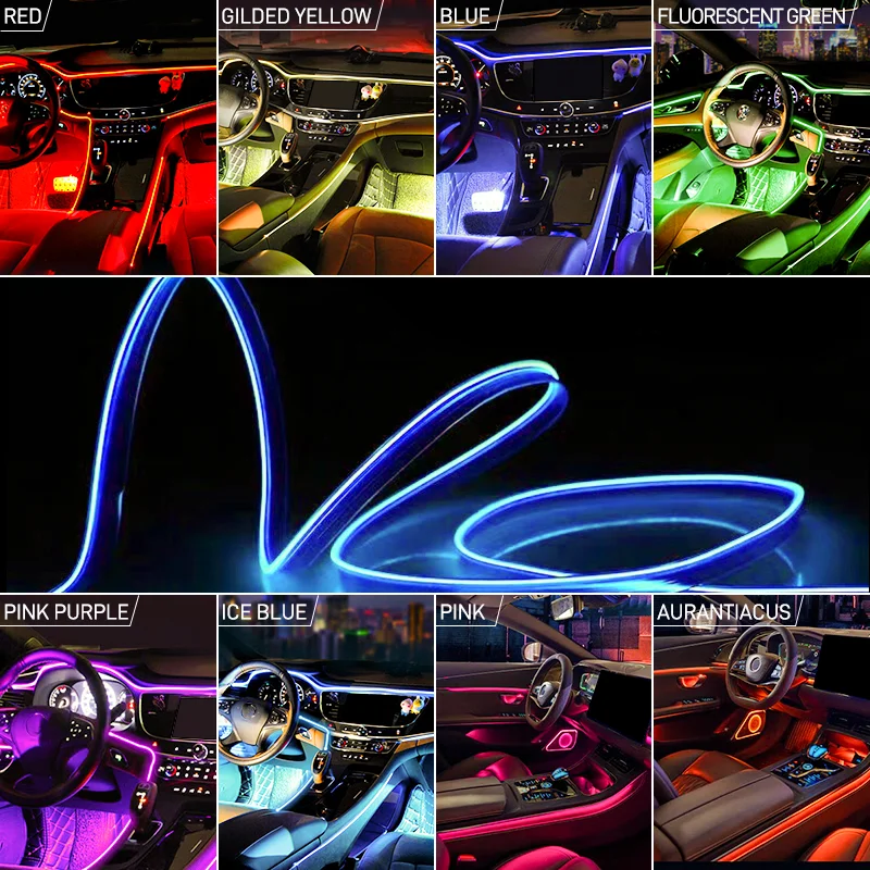 1 メートル/3 メートル/5 メートル車内 Led 装飾ランプ EL 配線