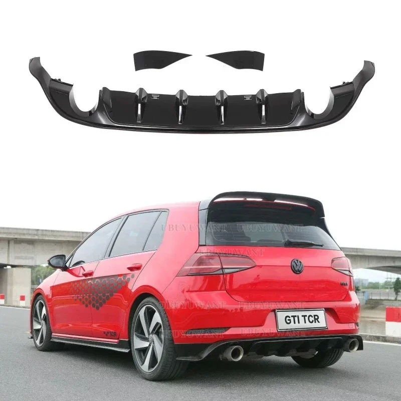 

Диффузор для заднего бампера автомобиля Volkswagen Golf 7,5 GTI MK7.5 GTI TCR, задний боковой разветвитель, спойлер для MK7.5 Golf 7.5 Standard