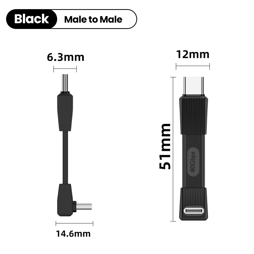 High-Speed USB C to USB C Cable - 80Gbps Data Transfer, 8K Video, 240W Power Delivery