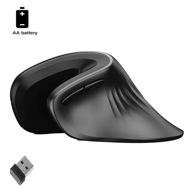 Vertical Wireless Mouse Ergonomic Optical Comfortable Gaming Mice Silent Office Mouse DPI Adjustable 800/1200/1600 for PC Laptop