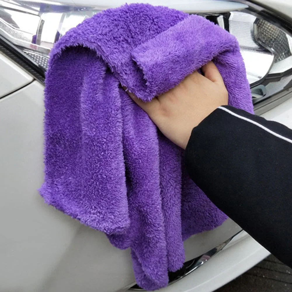 40X40CM Super Absorbent Car Care Wash Cleaning Cloth Microfiber Towel Ultra Soft Car Polishing Plush Washing Drying Towel