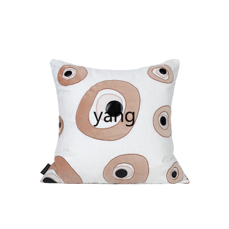 

L'm'm Simple Modern Sofa Decoration Cushion Pink Eye Patch Square Pillow