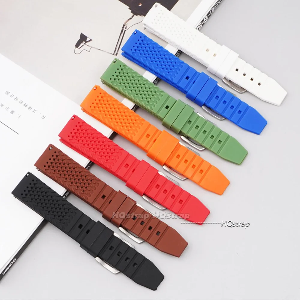 Breathable Silicone Quick Release Watch Strap - Soft Rubber Wristband Accessories