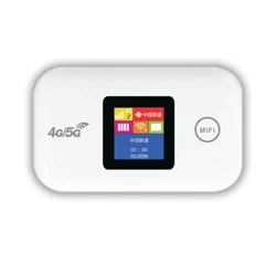 Compact Mobile WiFi Router with Sim Card Slot - High - Speed Portable Wireless Hotspot (White)