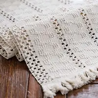 Classic Table Runner Simple Tablecloth Farmhouse Table Runner Burlap Table Cloth Rustic Table Cover for Dinning Table Decoration 1