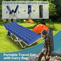 Portable Camping Folding Bed for Sleeping Folding-bed Mountain Hiker Lit Pliant Tourist Camp-cot Camping Gear Nature Hiking 1