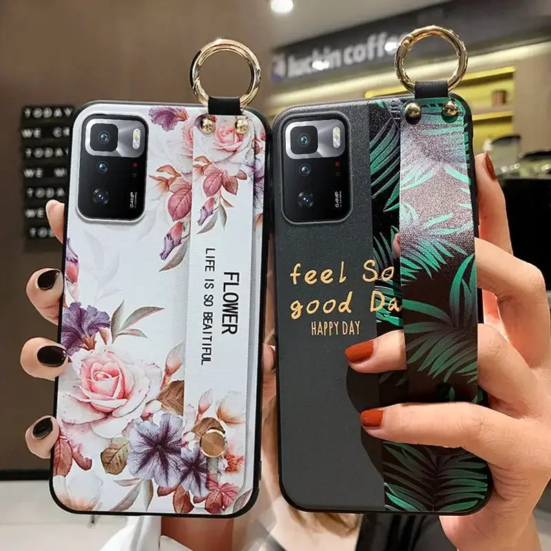 SoCouple Soft Silicone Wrist Strap Case with Phone Holder