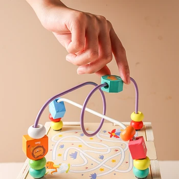 Wooden Activity Cube - Wooden Toy 5