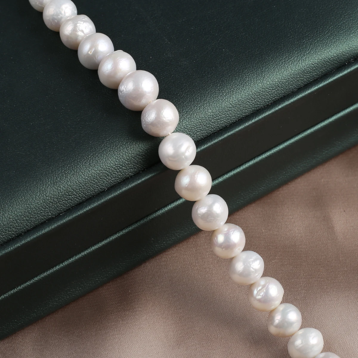 Natural Freshwater Pearls Round Baroque Beads 10-11mm Jewelry Making DIY Necklace Bracelet Accessories Gift 36CM