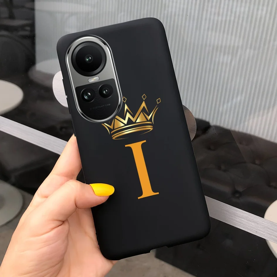 Crown Letters Slim Soft TPU Protective Case - Cute Bumper Cover