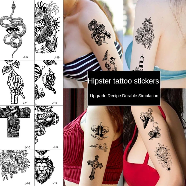 Tattoos And Body Painting Easy To Clean Water Proofing Women And Mens Fashion Stickers Full Arm